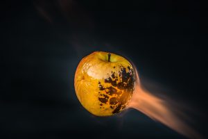 Burning Flying Apple